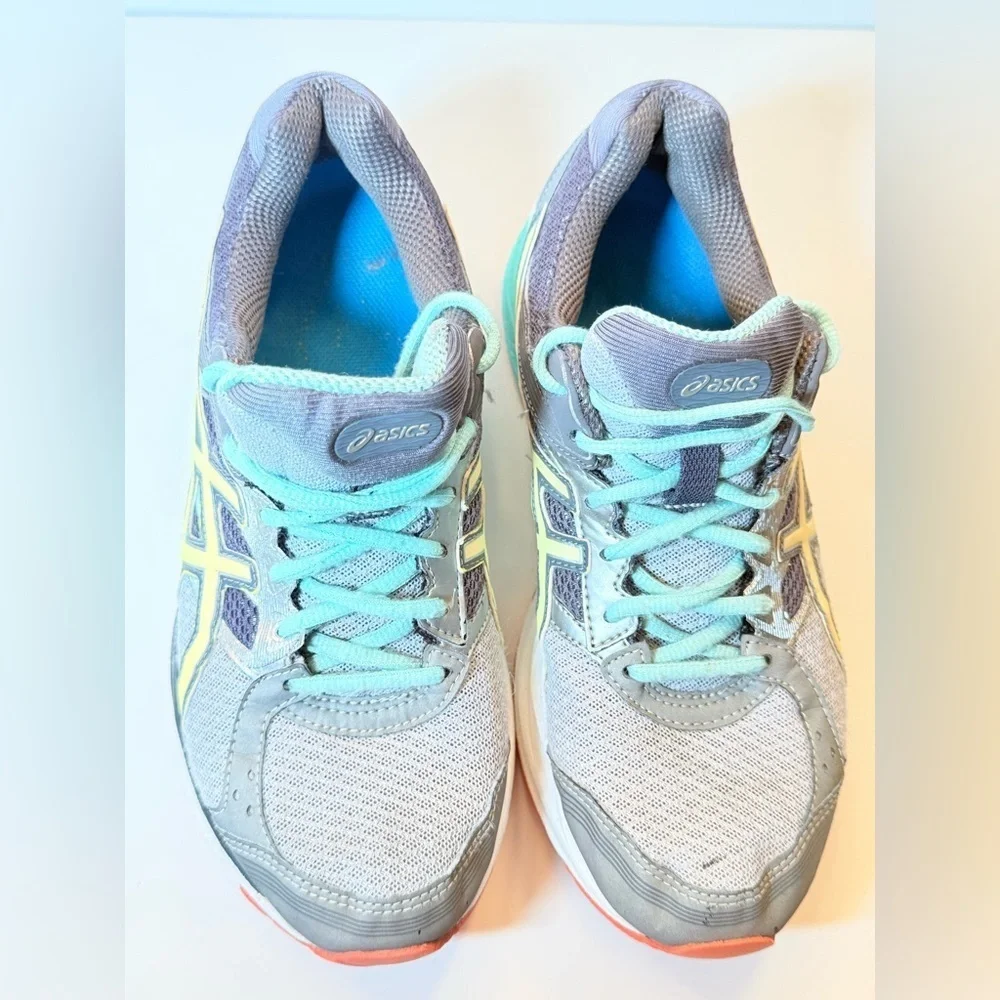 ASICS Women's Running Shoes - Gray and Mint 8.5